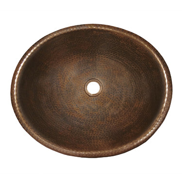 Native Trails - Rolled Classic Bathroom Sink in Antique Copper