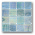 Ceramic Tile Trends - Pearl Iridescent .5/8 Inch X .5/8 Inch each - Mesh Mounted
