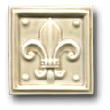 Ceramic Tile Trends - Fleur de Lis / Butter Cream