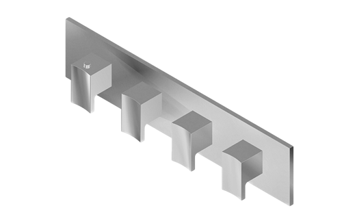 Graff - M-Series Square Thermostatic 4-Hole Trim Plate w/Targa/Sade Handle