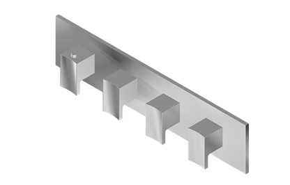 Graff - M-Series Square Thermostatic 4-Hole Trim Plate w/Targa/Sade Handle
