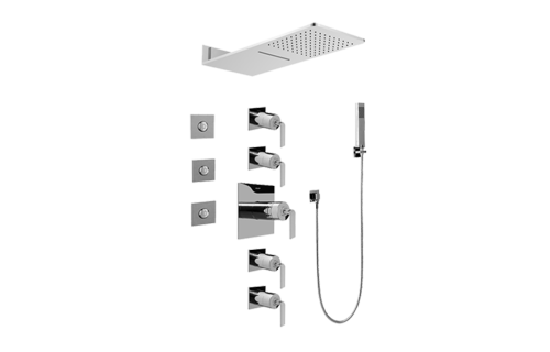 Graff - Full Square Thermostatic Shower System