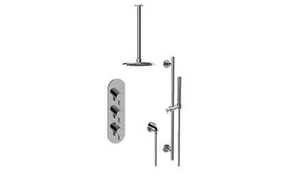 Graff - M-Series Thermostatic Shower System Shower with Handshower (Rough & Trim)