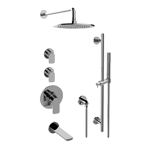 Graff - M-Series Thermostatic Shower System Tub and Shower with Handshower (Trim Only)
