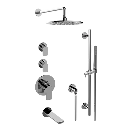 Graff - M-Series Thermostatic Shower System Tub and Shower with Handshower (Trim Only)