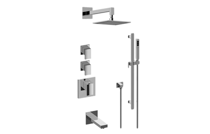 Graff - M-Series Thermostatic Shower System - Tub and Shower with Handshower (Rough & Trim)
