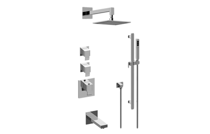 Graff - M-Series Thermostatic Shower System - Tub and Shower with Handshower (Trim Only)