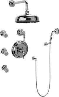 Graff - Full Thermostatic Shower System with Transfer Valve (Trim Only)
