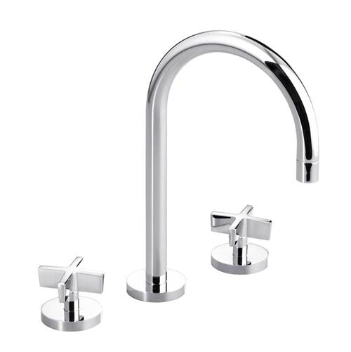 Kallista - One Sink Faucet, Gooseneck Spout, Cross Handles