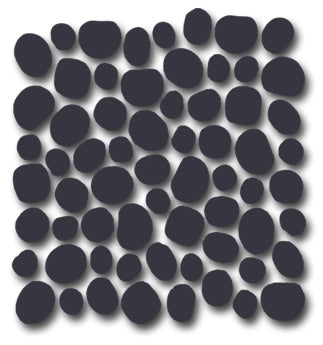 Ceramic Tile Trends - Pebbles Matte Black
