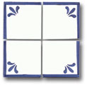 Ceramic Tile Trends - Acapulco Beach Field Pool Tile (set of 4)  3 X 3 Inch each