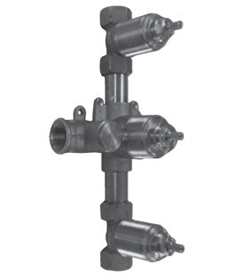 Watermark - 3/4 Inch Thermostatic Valve With Two Controls And Integral Stops