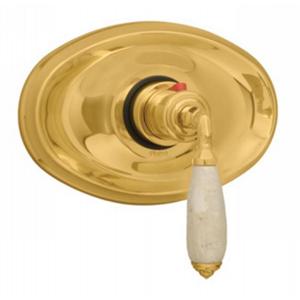 Phylrich - Valencia 3/4 Inch Thermostat Beige Marble Lever Handles - Trim Only