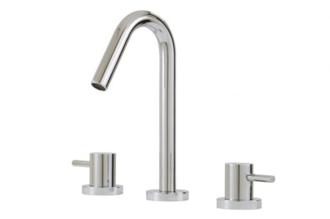 Aquabrass - Xround Short Widespread Lavatory Faucet 8 Inch Cc