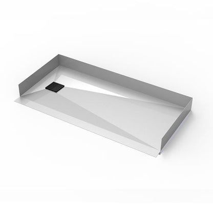 Infinity Drain - 30 x 60 Inch Curbless Stainless Steel Shower Base