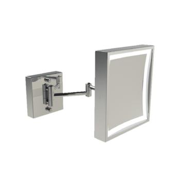 Baci by Remcraft - Junior square double arm wall mirror 5X