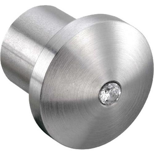Cool Lines - Crystal Steel Cabinet Knob (1 Inch Dia.)