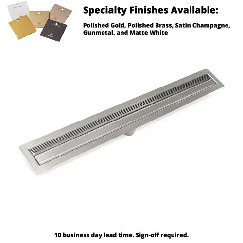 Infinity Drain - 32 Inch FF Series Complete Kit with 1 Inch Wedge Wire Grate