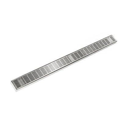 Infinity Drain - 42 Inch FX Series Complete Kit with Perforated Slotted Grate