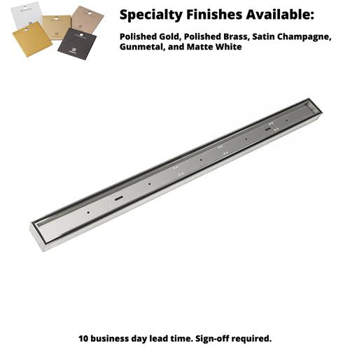 Infinity Drain - 24 Inch FX Low Profile Series Complete Kit with Tile Insert Frame