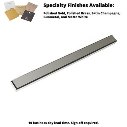 Infinity Drain - 48 Inch FX Series Complete Kit with Solid Grate