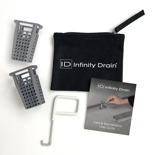Infinity Drain - Hair Maintenance Kit. Includes AKEY Lift-out key, and (2) HB 32 Hair Baskets.