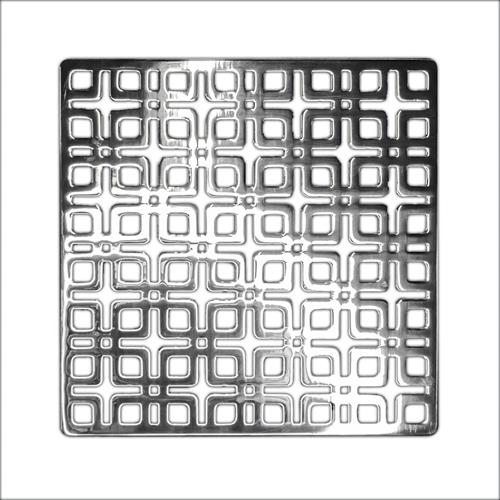 Infinity Drain - 5 x 5 Inch Link Pattern Decorative Plate for K 5, KD 5, KDB 5