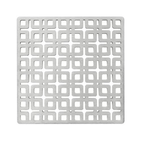 Infinity Drain - 5 x 5 Inch Link Pattern Decorative Plate for K 5, KD 5, KDB 5