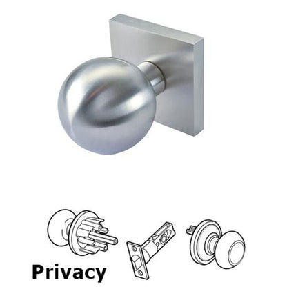 Linnea - LK80 Privacy Door Knob Set with Square Rose