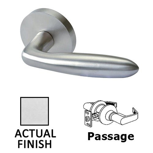 Linnea - LL26 Passage Door Lever Set with Round Rose