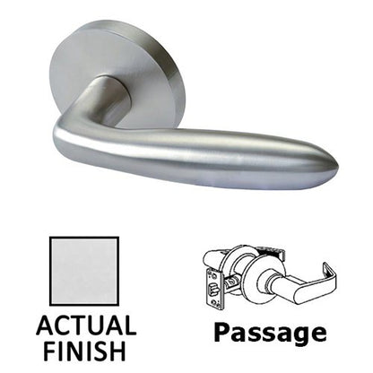 Linnea - LL26 Passage Door Lever Set with Round Rose