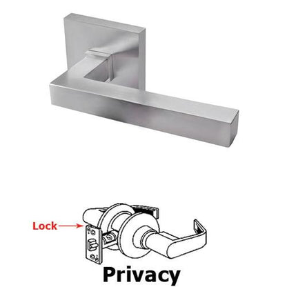Linnea - LL90 Privacy Door Lever Set with Square Rose