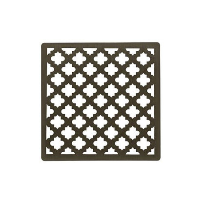 Infinity Drain - 4 x 4 Inch Moor Pattern Decorative Plate for M 4, MD 4, MDB 4