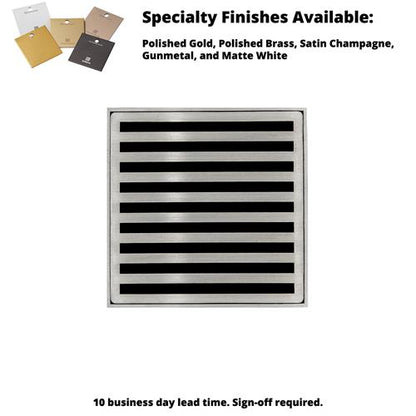 Infinity Drain - 4 x 4 Inch ND 4 Complete Standard Kit