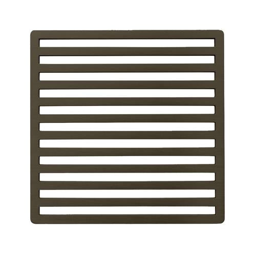 Infinity Drain - 4 x 4 Inch Lines Pattern Decorative Plate for N 4, ND 4, NDB 4