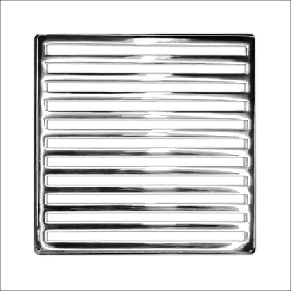 Infinity Drain - 4 x 4 Inch Lines Pattern Decorative Plate for N 4, ND 4, NDB 4