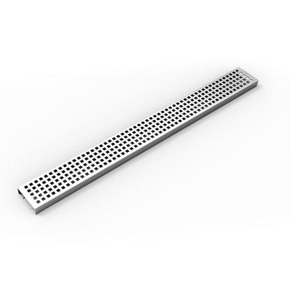 Infinity Drain - 42 Inch Perforated Squares Pattern Grate