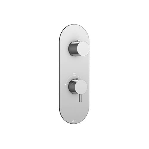 Aquabrass - Volare plate and handle trim set with 2-way diverter