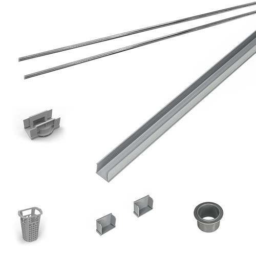 Infinity Drain - 48 Inch PVC Component Only Kit for S-AG 38 and S-DG 38 series.
