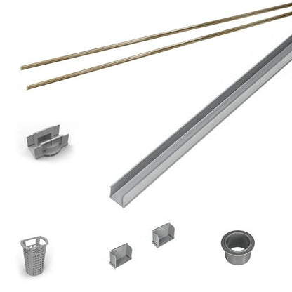 Infinity Drain - 96 Inch PVC Component Only Kit for S-AG 38 and S-DG 38 series.