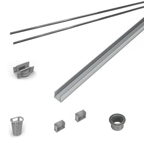 Infinity Drain - 48 Inch PVC Component Only Kit for S-AG 38 and S-DG 38 series.