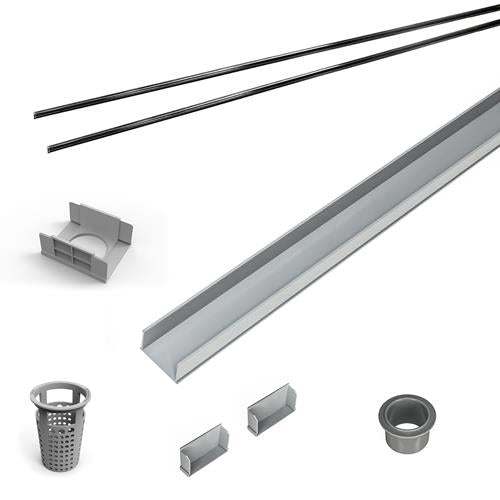Infinity Drain - 36 Inch PVC Component Only Kit for S-AG 65, S-DG 65, and S-TIF 65 series