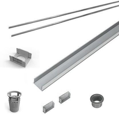 Infinity Drain - 36 Inch PVC Component Only Kit for S-AG 65, S-DG 65, and S-TIF 65 series