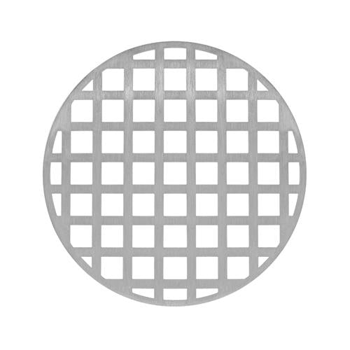 Infinity Drain - 5 Inch Round Squares Pattern Decorative Plate for RQ 5, RQD 5, RQDB 5
