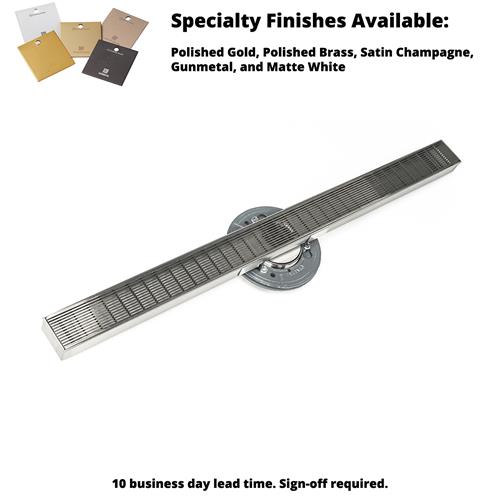 Infinity Drain - 60 Inch S-Stainless Steel Series High Flow Complete Kit