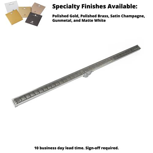 Infinity Drain - 48 Inch S-PVC Series Low Profile Complete Kit