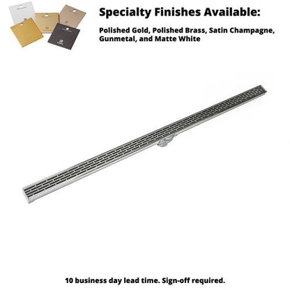 Infinity Drain - 36 Inch S-PVC Series Low Profile Complete Kit