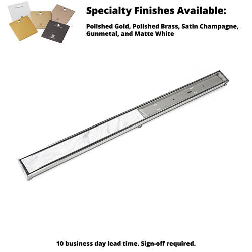 Infinity Drain - 72 Inch S-PVC Series Low Profile Complete Kit