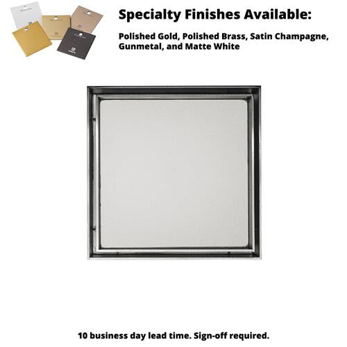 Infinity Drain - 5 x 5 Inch TD 15 Tile Insert Complete Standard Kit