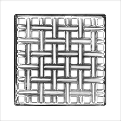 Infinity Drain - 5 x 5 Inch Weave Pattern Decorative Plate for V 5, VD 5, VDB 5